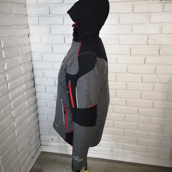 Choko Authentics Ladies Size Small Grey Black Nitrogen Series Jacket w/ Hood - Picture 4 of 16
